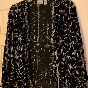 Chicos Size 3 Sheer Jacket